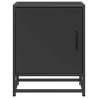 Tables de chevet 2 pcs noir 40x31x50 cm bois d'ingénierie métal 634787634787