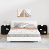 Tables de chevet 2 pcs Noir 50x34x50 cm Bois de pin massif 634788634788
