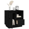Tables de chevet 2 pcs Noir 50x34x50 cm Bois de pin massif 634788634788