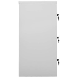 Armoires à casiers 2 pcs Gris clair et vert 90x45x92,5 cm Acier 634792634792