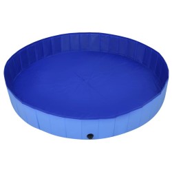 Piscine pliable pour chiens Bleu 200x30 cm PVC 634797634797