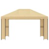 Pavillon 4 × 3 m Crème Polyester et Acier 190 gsm 634798634798