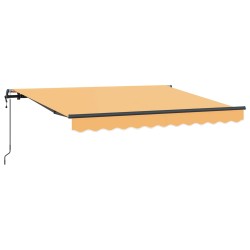 Auvent rétractable Sable 400 × 300 cm Tissu et Aluminium 634801634801
