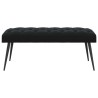 Banc avec capitonnage bouton Noir 110 x 40 x 46 cm Velours 634802634802
