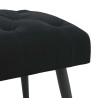 Banc avec capitonnage bouton Noir 110 x 40 x 46 cm Velours 634802634802
