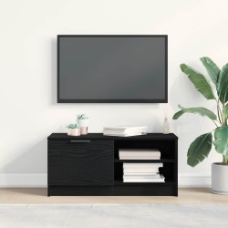Meuble TV Chêne noir 80 x 35 x 36,5 cm Bois d'ingénierie 634804634804