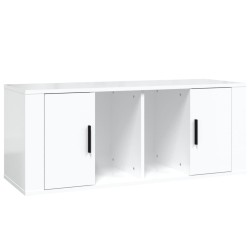 Meuble TV Blanc brillant 100x35x40 cm Bois d'ingénierie 634807634807
