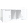 Meuble TV Blanc brillant 100x35x40 cm Bois d'ingénierie 634807634807