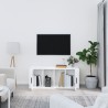 Meuble TV Blanc brillant 100x35x40 cm Bois d'ingénierie 634807634807
