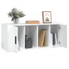 Meuble TV Blanc brillant 100x35x40 cm Bois d'ingénierie 634807634807