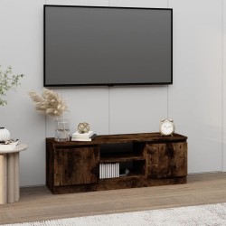 Meuble TV avec porte Chêne fumé 102x30x36 cm 634808634808