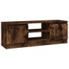 Meuble TV avec porte Chêne fumé 102x30x36 cm 634808634808