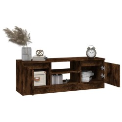Meuble TV avec porte Chêne fumé 102x30x36 cm 634808634808