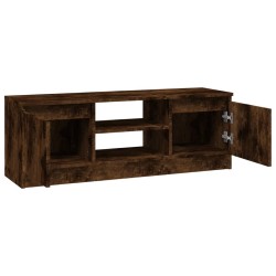 Meuble TV avec porte Chêne fumé 102x30x36 cm 634808634808