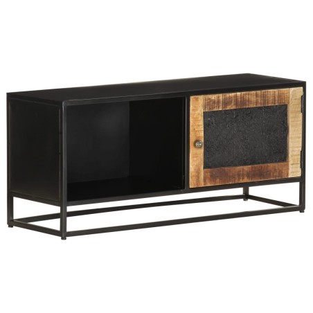 Meuble TV 90x30x40 cm Bois de manguier brut 634809634809