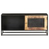 Meuble TV 90x30x40 cm Bois de manguier brut 634809634809
