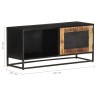 Meuble TV 90x30x40 cm Bois de manguier brut 634809634809