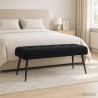 Banc avec capitonnage bouton Noir 110 x 40 x 46 cm Velours 634810634810
