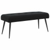 Banc avec capitonnage bouton Noir 110 x 40 x 46 cm Velours 634810634810
