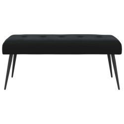 Banc avec capitonnage bouton Noir 110 x 40 x 46 cm Velours 634810634810