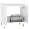 Armoire de bain blanc brillant 58x33x60 cm bois d'ingénierie 634813634813