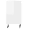 Armoire de bain blanc brillant 58x33x60 cm bois d'ingénierie 634813634813