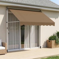 Auvent rétractable manuel Beige 150 cm 634814634814