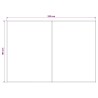 Toile de rechange pour auvent Anthracite et blanc 350 x 200 cm 634815634815