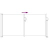 Store latéral rétractable Noir 300 x 100 cm Polyester 634816634816
