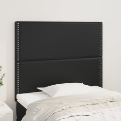 Tête de lit Noir 90x5x118/128 cm Similicuir 634818634818