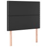 Tête de lit Noir 90x5x118/128 cm Similicuir 634818634818