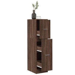 Armoire apothicaire chêne marron 30x41x118 cm bois d'ingénierie 634820634820