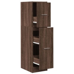 Armoire apothicaire chêne marron 30x41x118 cm bois d'ingénierie 634820634820