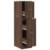 Armoire apothicaire chêne marron 30x41x118 cm bois d'ingénierie 634820634820