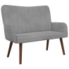 Sofa 2 places Gris clair 115 x 61 x 87 cm Velours (V) 634821634821