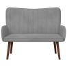 Sofa 2 places Gris clair 115 x 61 x 87 cm Velours (V) 634821634821