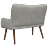 Sofa 2 places Gris clair 115 x 61 x 87 cm Velours (V) 634821634821
