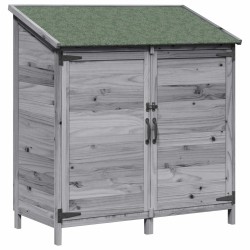 Abri de jardin Gris 106,5 x 56 x 113,5 cm Bois de Sapin Massif 634832634832