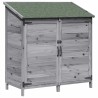 Abri de jardin Gris 106,5 x 56 x 113,5 cm Bois de Sapin Massif 634832634832