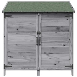 Abri de jardin Gris 106,5 x 56 x 113,5 cm Bois de Sapin Massif 634832634832