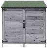 Abri de jardin Gris 106,5 x 56 x 113,5 cm Bois de Sapin Massif 634832634832