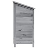 Abri de jardin Gris 106,5 x 56 x 113,5 cm Bois de Sapin Massif 634832634832