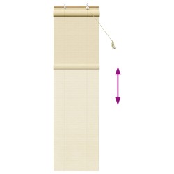 Store enrouleur Naturel 50 x 220 cm Bambou 634834634834