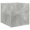 Meuble TV mural avec lumières LED gris béton 30,5x35x30 cm 634835634835