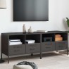 Meubles TV 2 pcs noir 68x39x50,5 cm acier 634836634836