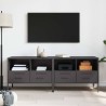 Meubles TV 2 pcs noir 68x39x50,5 cm acier 634836634836