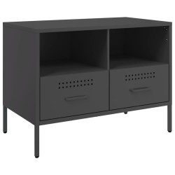 Meubles TV 2 pcs noir 68x39x50,5 cm acier 634836634836