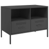 Meubles TV 2 pcs noir 68x39x50,5 cm acier 634836634836