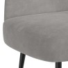 Banc rembourré avec dossier Gris clair 110 x 60 x 76 cm Velours 634837634837