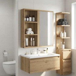 Armoire murale de salle de bain Chêne artisan 30 x 14 x 70 cm 634839634839